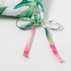 Сидушка на стул "Доляна" Tropical kitchen 42х42х7см, МИКС,100% хлопок,164 г/м2