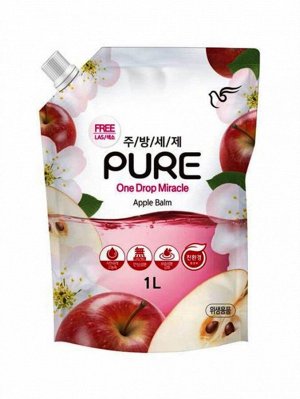 PIGEON Средство для мытья посуды Яблоко (концентрированное) Pure Balm Apple, 1 л