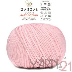 Baby cotton XL №3411 нежно-розовый
