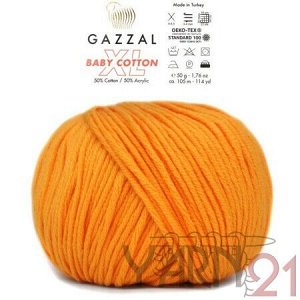 Baby cotton XL №3416 желток
