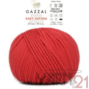 Baby cotton XL №3418 красный