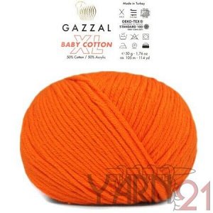Baby cotton XL №3419 оранжевый