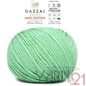 Baby cotton XL №3425 мята