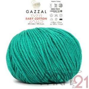 Baby cotton XL №3426 светлый изумруд
