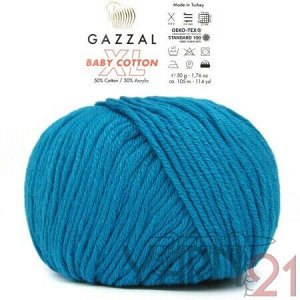 Baby cotton XL №3428 бирюзовый