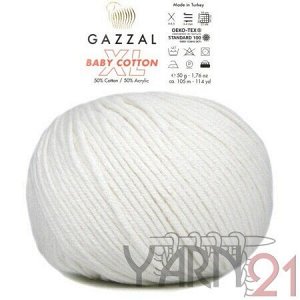 Baby cotton XL №3432 белый