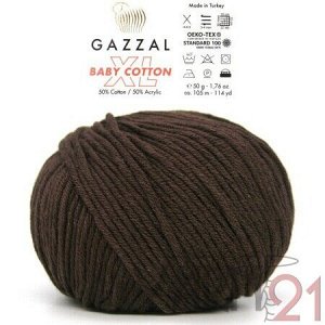 Baby cotton XL №3436 коричневый
