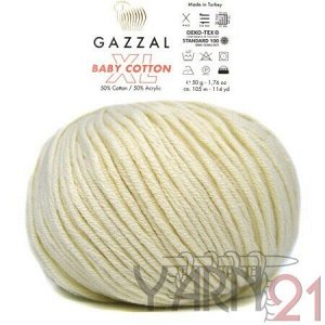 Baby cotton XL №3437 молоко