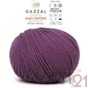 Baby cotton XL №3441 баклажан