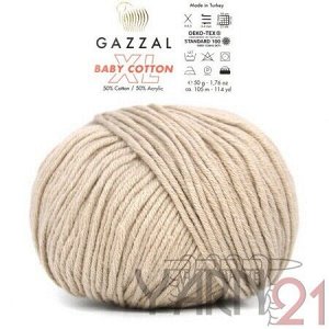 Baby cotton XL №3445 бежевый