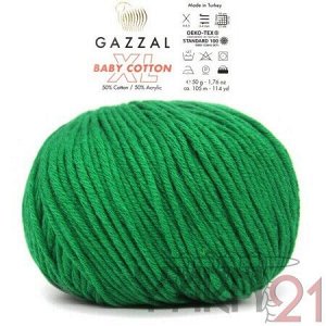 Baby cotton XL №3456 изумруд