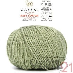 Baby cotton XL №3464 оливковый
