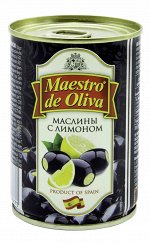 Маслины Маэстро дэ Олива с Лимоном 280г ж/б