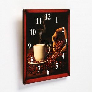 Часы настенные, серия: Кухня, "Ароматный кофе", дискретный ход