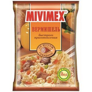 Вермишель б/п "MIVIMEX" говядина пакет 50г