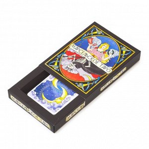 Гадальные карты премиум "Марсельское Таро", 78 карт, 12 х 16 см, с инструкцией, черные