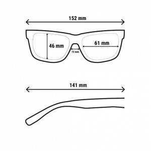 Верхние очки с поляризацией для походов mh otg 500, категория 3 QUECHUA