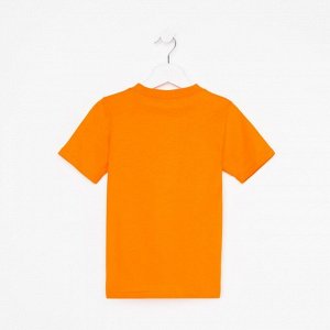 Футболка для мальчика, цвет оранжевый, рост 104