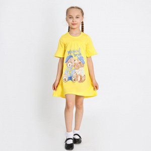 Платье для девочки, цвет жёлтый, рост 104 см