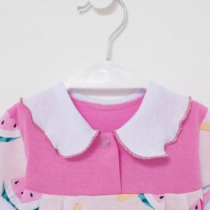 СИМА-ЛЕНД Платье для девочки, цвет розовый/арбуз, рост