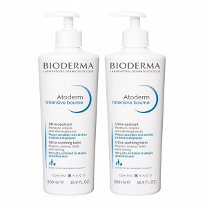 Биодерма Набор: бальзам Intensive, 2х500 мл (Bioderma, Atoderm)