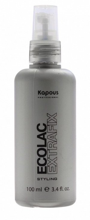 Капус Профессионал Лак для волос жидкий сверхсильной фиксации Ecolac Extrafix, 100 мл (Kapous Professional, Kapous Professional)