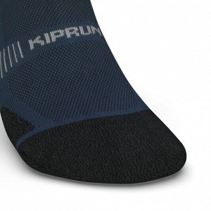 Носки для бега тонкие средней высоты унисекс серо-синие RUN 900 THIN