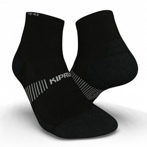 Носки уплотненные средней высоты для бега run900 mid черные эко-концепция