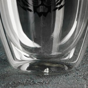 Стакан стеклянный с двойными стенками Magistro «Поль. Тигриный рёв», 350 мл, 8,5?11,5 см