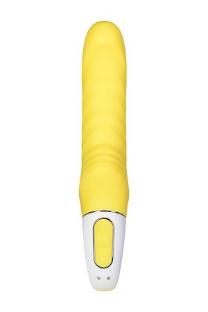 Жёлтый вибратор Satisfyer Yummy Sunshine - 22,5 см.