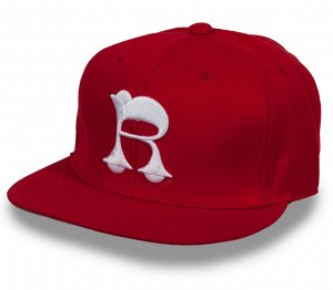 Бейсболка Красный снэпбэк с люверсами и вышивкой «R» – бейсболка, которая не просто дополняет, а СОЗДАЕТ СТИЛЬ №5423