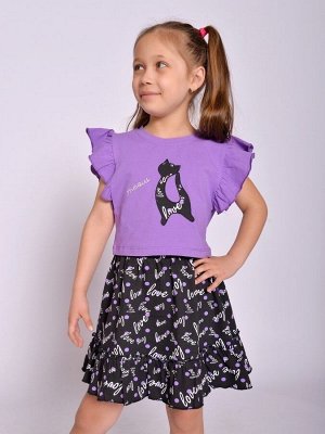 Комплект для девочки (кофта и юбка) арт.BK1583KP