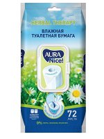 Туалетная бумага Aura влажная Aura 72 шт.