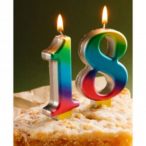 FNtastic Свеча для торта в форме цифр, градиент, парафин (0-9)