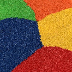 INBLOOM Песок декоративный цветной 1кг, 5 цветов, пакет