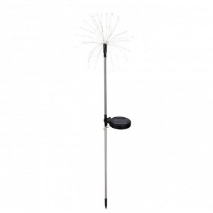 INBLOOM Фонарь садовый на солн.батарее Фейерверк 82см, 90LED*мульти, 1x1.2V Ni-MH AA 600mAh, металл