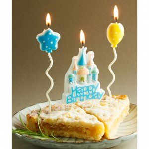 FNtastic Набор свечей для торта, с тортом, 16 см, 2 цвета, парафин