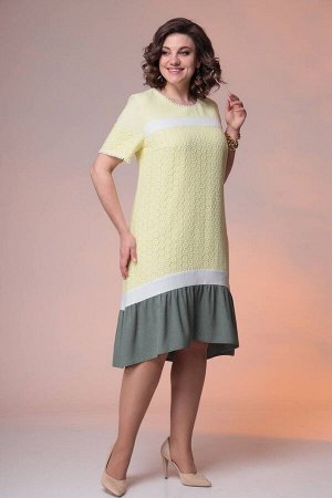 Платье / Romanovich Style 1-2367 желтый/хаки