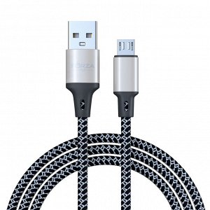 FORZA Кабель для зарядки Футбол Micro USB, 1м, 2А, стикеры в комплекте, 2 цвета, пакет