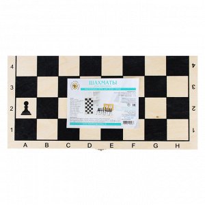 Шахматы классические пластмассовые с малой деревянной доской "Классика", 40x20x6см