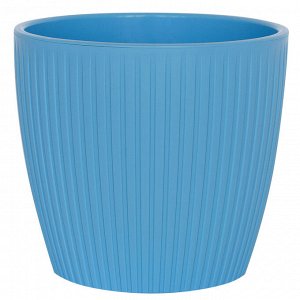 Горшок с дренажной системой Эви VipSet 1,5л небесный, пластик