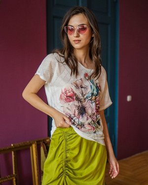 Футболка с кружевом 02.7.21 *