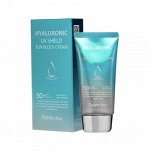 Farm Stay Солнцезащитный крем для лица с гиалуроновой кислотой Hyaluronic UV Shield Sun Block Cream SPF50+ Pa+++, 70 гр