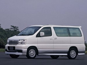 Ковры салонные 3 ряд по два кресла с функц. полозьев Nissan Elgrand (1997 - 2000) правый руль