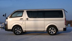 Ковры салонные Toyota Hiace (KDH216, longGL гр/пасс, широк каб) (08.2004 - ) 1 ряд 4WD (2003 - 2009)