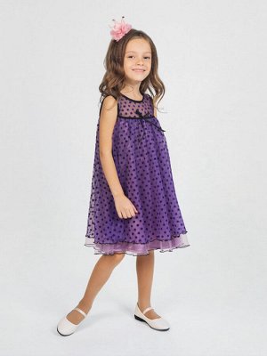Платье Материал: Атлас
Состав: Полиэстер 100%
Цвет: Фиолетовый
Рисунок: Горошек

Красивое нарядное платье для девочки, изготовленное из гладкого материала - атласа. На спинке каплевидный вырез с зас