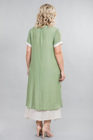 Платье 1034 темно-зеленый