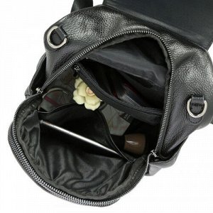 Женский кожаный рюкзак 8161 BLACK