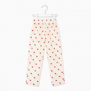 Брюки детские MINAKU: Cotton Collection, бежевые, рост