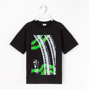 Футболка детская MINAKU Bright, цвет чёрный.